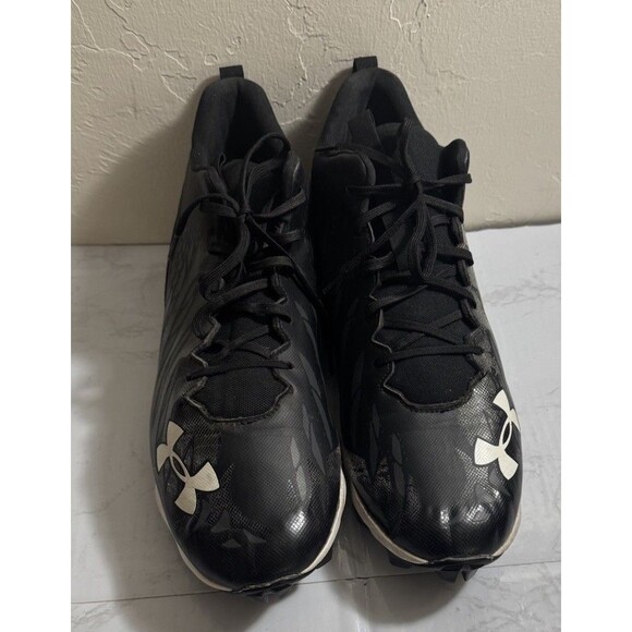 Under Armour Spotlight Select Mid MC Football Cleats Black 3022774-001 Men Sz13 - Picture 4 of 5